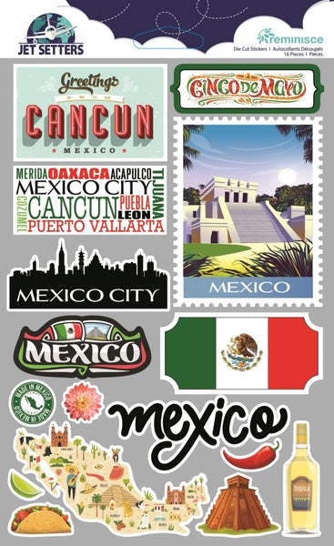 Reminisce, Jet Setters 3.0 Dimensional Stickers, Mexico