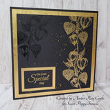 Sweet Poppy Stencil: Clear Stamp, Chinese Lantern Flower