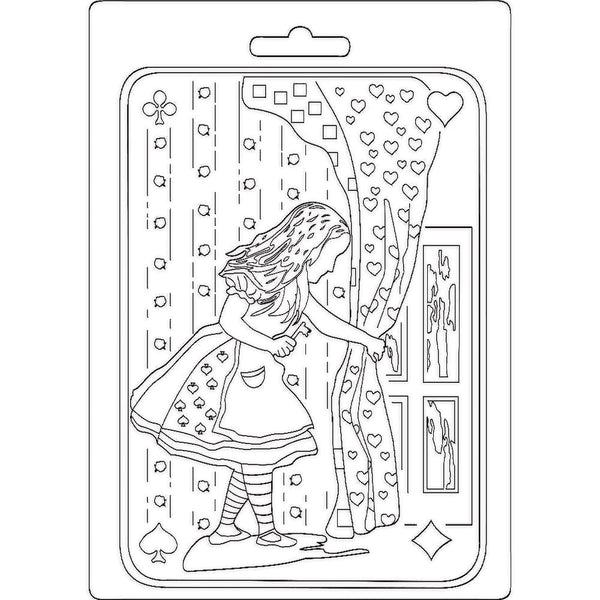 Stamperia Soft Maxi Mould A5, Alice