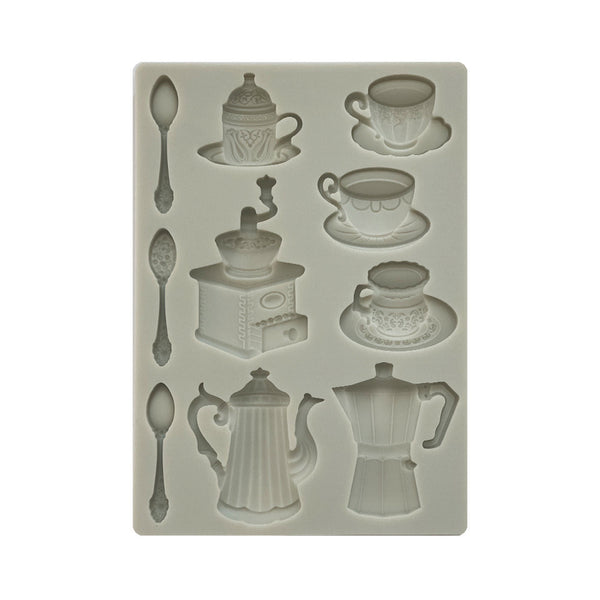 Stamperia Silicone Mould A5, Coffee And Chocolate Cups