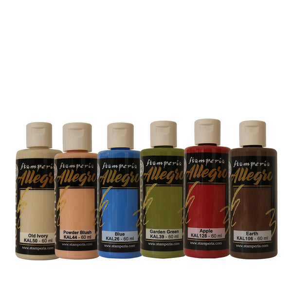 Stamperia Allegro Paint Set 6/Pkg, Woodland (Please see Note)