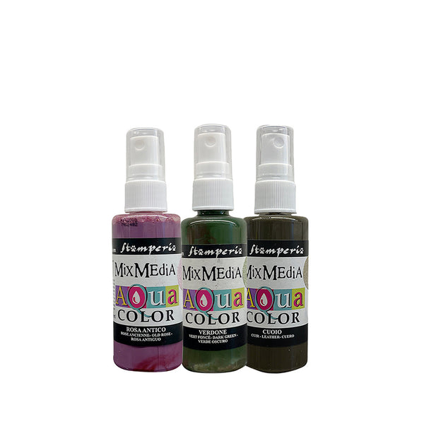 Stamperia, Aquacolor Spray Set 3/Pkg, Woodland (Please see Note)