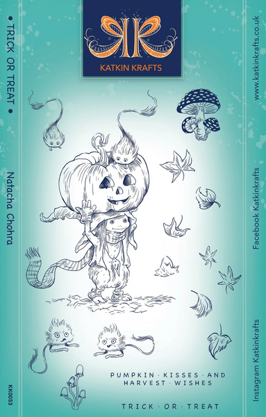 Katkin Krafts, 6"x8" Clear Stamps Set, Trick Or Treat