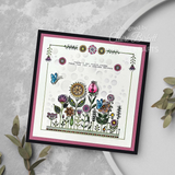 Katkin Krafts, 6"x8" Clear Stamps Set, Herbaceous Border