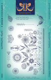 Katkin Krafts, 6"x8" Clear Stamps Set, Herbaceous Border