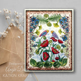 Katkin Krafts, 6"x8" Clear Stamps Set, The Butterfly Effect