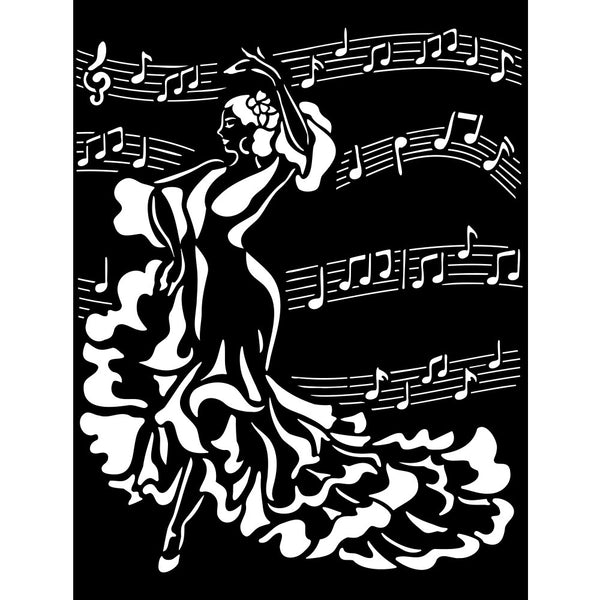 Stamperia Stencil 7.87"X9.84", Dancer, Desire