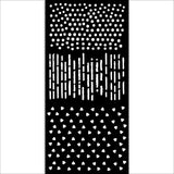 Stamperia, Stencil 4.72"X9.84" Create Happiness, Dewdrops, Patterns