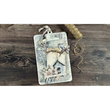 Stamperia, Stencil 4.72"X9.84" Create Happiness, Dewdrops, Snowflakes And Ice