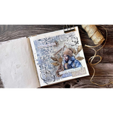 Stamperia, Stencil 4.72"X9.84" Create Happiness, Dewdrops, Snowflakes And Ice