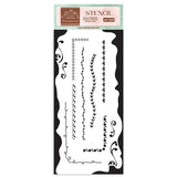 Stamperia Stencil 4.92"X9.84", Create Happiness Welcome Home, Borders