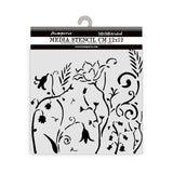 Stamperia, Thick Stencil 4.72"X 4.72", Hidden Grove Flowers (KSTDS28)