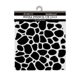 Stamperia, Thick Stencil 4.72"X 4.72", Hidden Grove, Stone Pattern (KSTDS30)
