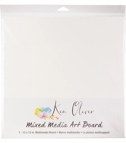 Ken Oliver, Mixed Media Art Board 12"X12"
