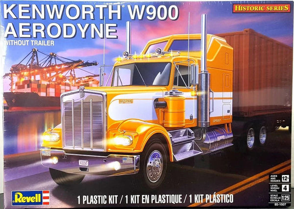 Revell Plastic Model Kit, Historic Series, Kenworth W900 Aerodyne without Trailer 1:25