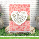 Lawn Fawn, Hot Foil Plate, Foiled Sentiments: Happy Valentine's (LF3321)