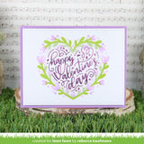 Lawn Fawn, Hot Foil Plate, Foiled Sentiments: Happy Valentine's (LF3321)