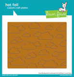 Lawn Fawn, Lawn Cuts Hot Foil Plates, Cloud Background: Landscape (LF3388)
