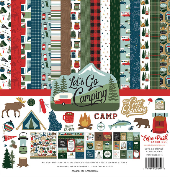 Echo Park Collection Kit 12"X12", Let's Go Camping