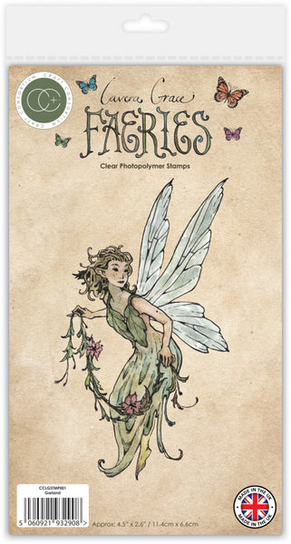 Craft Consortium Faeries Photopolymer Stamp Set, Garland