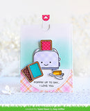 Lawn Fawn, Lawn Cuts Custom Craft Die, Let's Toast Pull Tab Add-On (LF1822)
