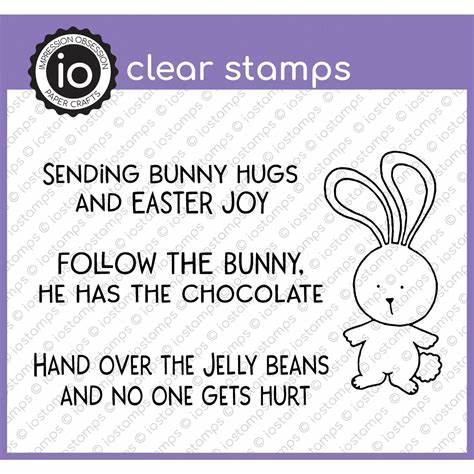 Impression Obsession, Clear Stamps, Follow The Bunny