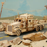 ROKR, Wooden Puzzle, Scale Model Vehicle, Heavy Truck