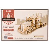 ROKR, Wooden Puzzle, Scale Model Vehicle, Heavy Truck