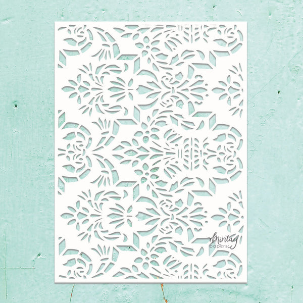 Mintay Kreativa Stencil, Flower Border