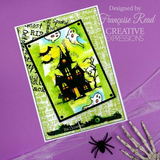 Woodware Clear 3"x4" Stamps, Mini Halloween Background