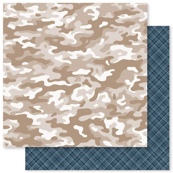 Paper Rose, 12"X12" Paper Collection, Mountain Trek Basics - B