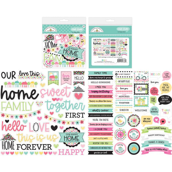 Doodlebug Odds & Ends Chit Chat Die-Cuts, My Happy Place