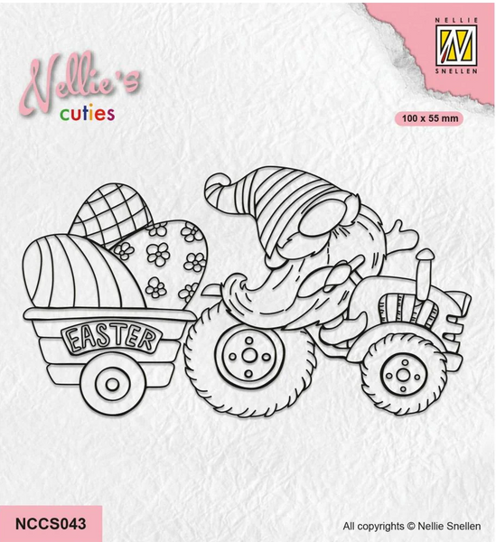 Nellie's Choice, Nellie's Cuties, Clear Stamp, Easter Gnome on