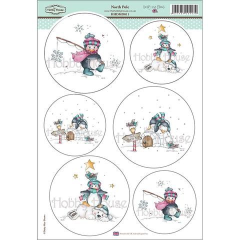The Hobby House, Daisy Mae Draws Topper Sheet, North Pole