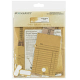 49 And Market, Botanical Buzz, Color Swatch: Ochre Ephemera Stackers, 60/Pkg (OCS-26917)