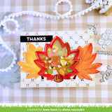 Lawn Fawn, Lawn Cuts Custom Craft Die, Stitched Maple Leaf Frame (LF3249)