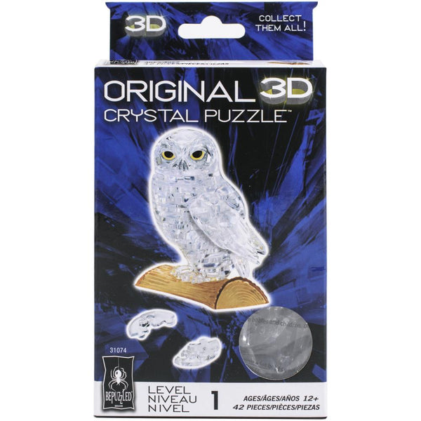 BePuzzled 3D Crystal Puzzle, Owl