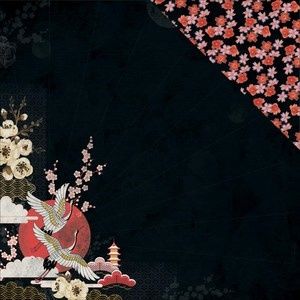 Kaisercraft, Double-Sided Cardstock 12"X12", Hanami Garden Collection, Tsuki