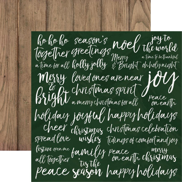 Kaisercraft, Peace & Joy Collection, Double-Sided Cardstock 12"X12", Delight