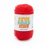 Lion Brand Stitch Soak Scrub Yarn, Poppy Red