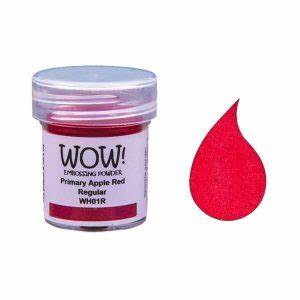 WOW! Embossing Powder Super Fine 15ml, Primary Apple Red