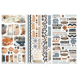 49 And Market Rub-On Transfer Set, Rust And Revs