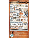 49 And Market Rub-On Transfer Set, Rust And Revs