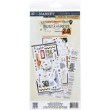 49 And Market Rub-On Transfer Set 6"X12", Rust & Revs 2.0 (RR2-31522)