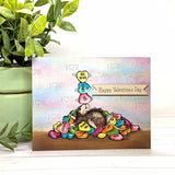 Spellbinders, House Mouse Cling Rubber Stamp, Candy Hearts (RSC-022)