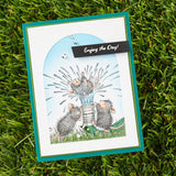 Spellbinders, House Mouse Cling Rubber Stamp, Water Fun, Summer Fun (RSC-030)