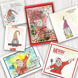 Stamps By Me, Quattro D, Clear Stamps & Dies + Stencils + 3D Embossing Folder Combo, Rockin' Around