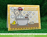 Lawn Fawn Clear Stamps & Dies Combo, Rub-A-Dub-Dub (LF1583 & LF1584)