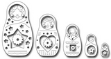 Frantic Stamper Precision Die - Russian Nesting Dolls