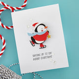 Spellbinders Etched Dies From the Dancin' Christmas Collection, Dancin' Penguin (S3-482)
